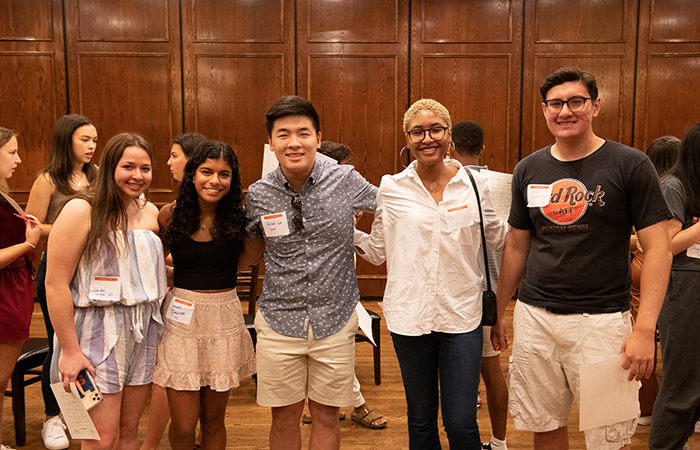 Students from the class of 2025 at the DC area New Student Send-Off